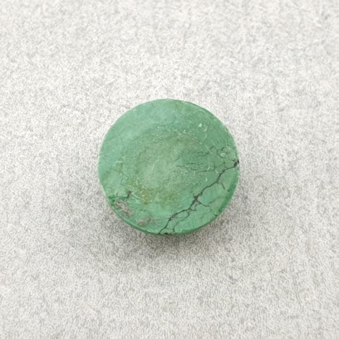 Turkus tybetański kaboszon fi 9 mm nr 38 Turkus tybetański kaboszon fi 9 mm nr 38