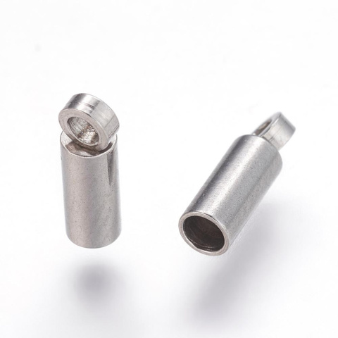 Końcówki do wklejania stal szlachetna 2 mm 2 szt Końcówki do wklejania stal szlachetna 2 mm 2 szt