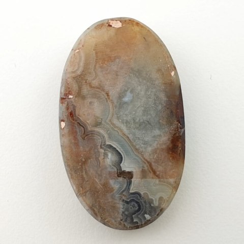 Agat koronkowy kaboszon 37x22 mm nr 173 Agat koronkowy kaboszon 37x22 mm nr 173