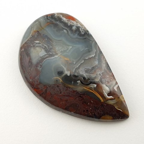 Agat koronkowy kaboszon 54x25 mm nr 198 Agat koronkowy kaboszon 54x25 mm nr 198