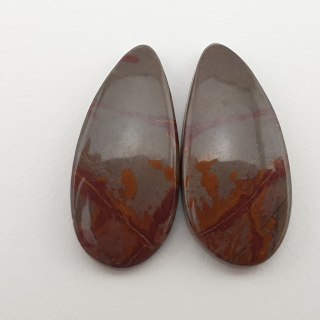 Jaspis Noreena para kaboszonów 2,8x1,3 cm nr 4
