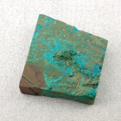 Chryzokola cięta surowa 21x19 mm nr 105