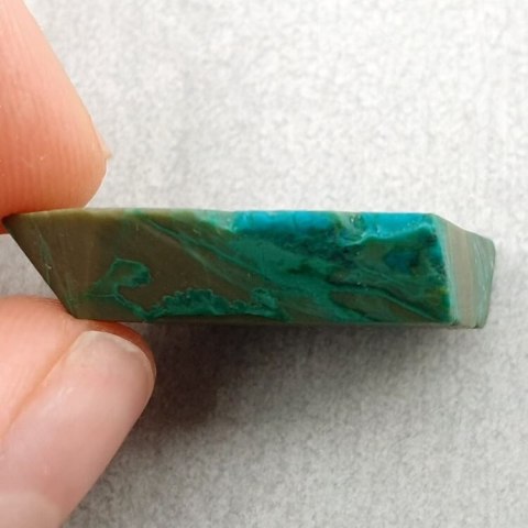 Chryzokola cięta surowa 22x18 mm nr 49