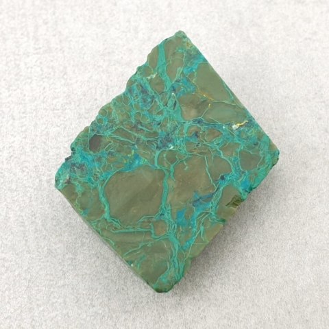 Chryzokola cięta surowa 22x19 mm nr 15