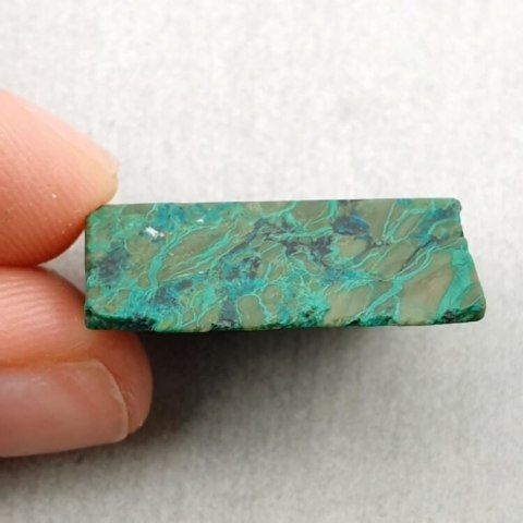 Chryzokola cięta surowa 22x19 mm nr 15