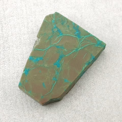 Chryzokola cięta surowa 24x19 mm nr 33