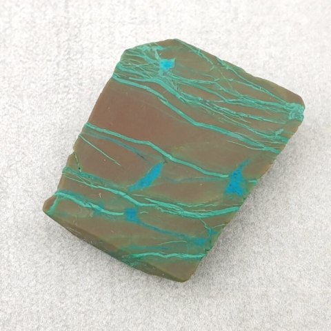 Chryzokola cięta surowa 24x20 mm nr 10 Chryzokola cięta surowa 24x20 mm nr 10