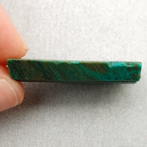 Chryzokola cięta surowa 26x16 mm nr 22