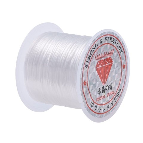 Gumka silikonowa płaska 0,8 mm szpula Gumka silikonowa płaska 0,8 mm szpula