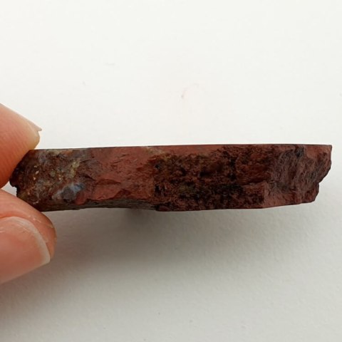 Jaspis czerwony cięty surowy 27x21 mm nr 41 Jaspis czerwony cięty surowy 27x21 mm nr 41