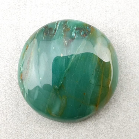 Jaspis Green Prase kaboszon fi 24 mm nr 19 Jaspis Green Prase kaboszon fi 24 mm nr 19