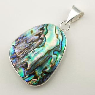 Paua abalone zawieszka 30x26 mm nr 139