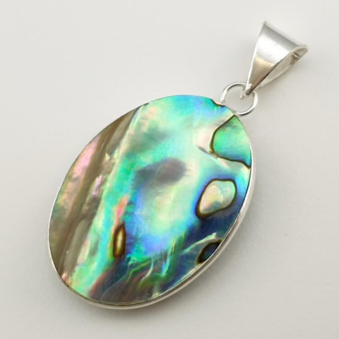 Paua abalone zawieszka 32x23 mm nr 171 Paua abalone zawieszka 32x23 mm nr 171