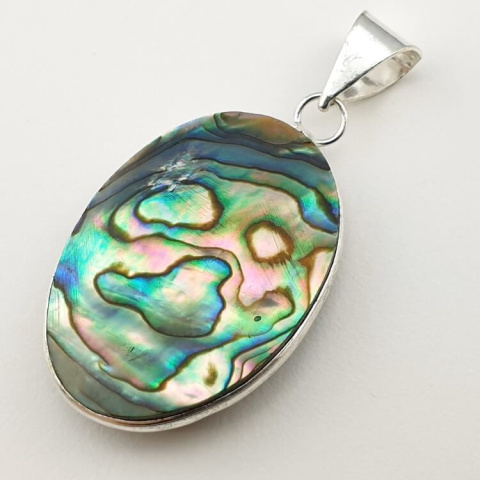 Paua abalone zawieszka 33x24 mm nr 183 Paua abalone zawieszka 33x24 mm nr 183