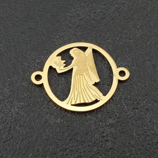 Łącznik Virgo stal chirurgiczna kolor złoty 21 mm