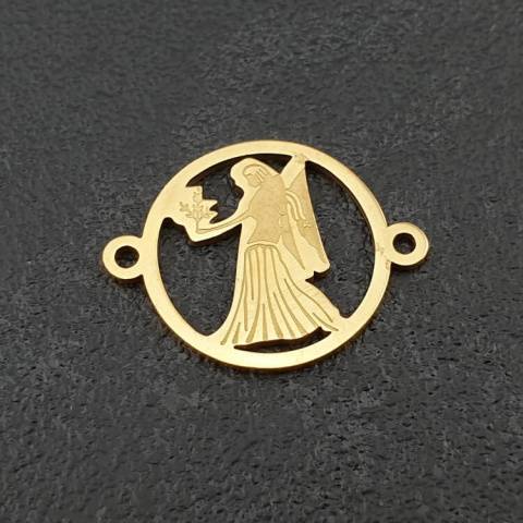 Łącznik Virgo stal chirurgiczna kolor złoty 21 mm Łącznik Virgo stal chirurgiczna kolor złoty 21 mm