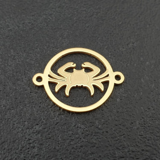 Łącznik Cancer stal chirurgiczna kolor złoty 21 mm