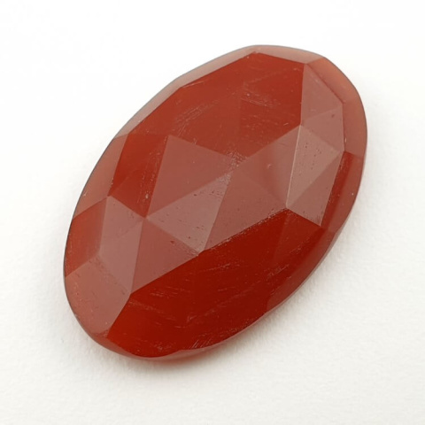 Karneol kaboszon fasetowany 29x19 mm nr 5 Karneol kaboszon fasetowany 29x19 mm nr 5