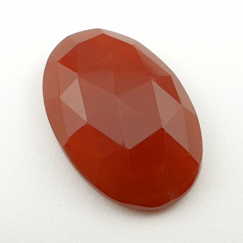 Karneol kaboszon fasetowany 28x18 mm nr 16 Karneol kaboszon fasetowany 28x18 mm nr 16