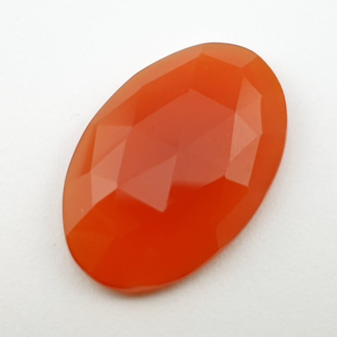 Karneol kaboszon fasetowany 28x19 mm nr 23 Karneol kaboszon fasetowany 28x19 mm nr 23