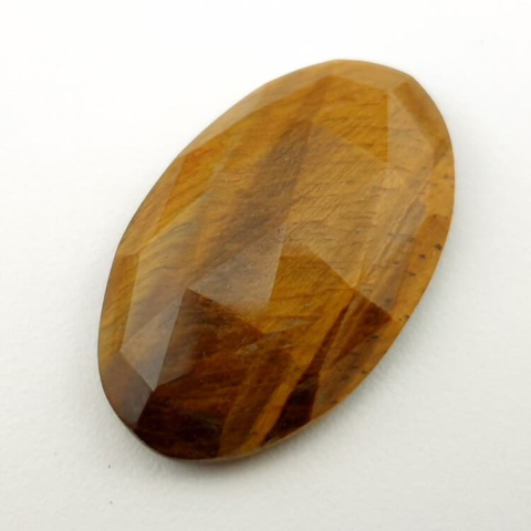 Tygrysie oko kaboszon fasetowany 29x18 mm nr 12 Tygrysie oko kaboszon fasetowany 29x18 mm nr 12