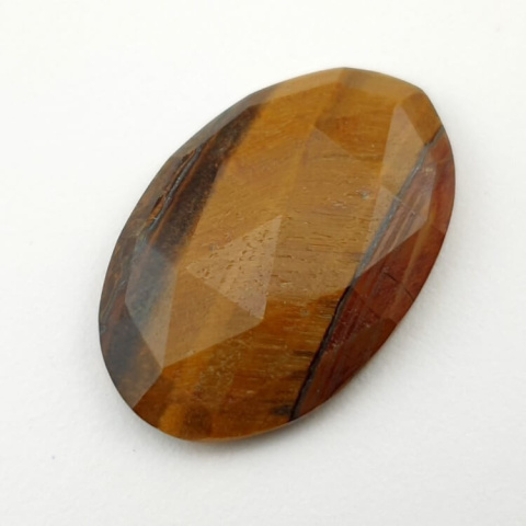 Tygrysie oko kaboszon fasetowany 29x19 mm nr 6 Tygrysie oko kaboszon fasetowany 29x19 mm nr 6