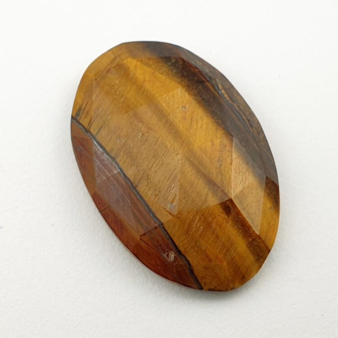 Tygrysie oko kaboszon fasetowany 29x19 mm nr 6 Tygrysie oko kaboszon fasetowany 29x19 mm nr 6