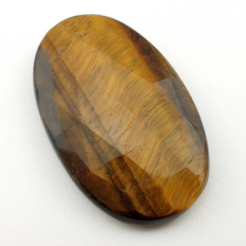Tygrysie oko kaboszon fasetowany 39x25 mm nr 17 Tygrysie oko kaboszon fasetowany 39x25 mm nr 17