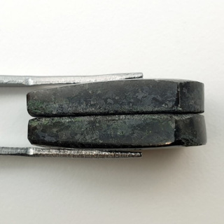 Nuummite para kaboszonów z dziurką 24x15 mm nr P315
