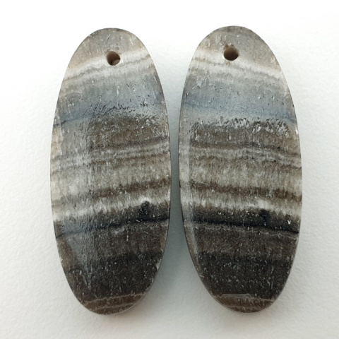 Jaspis zebra para kaboszonów z dziurką 29x12 mm nr P470 Jaspis zebra para kaboszonów z dziurką 29x12 mm nr P470