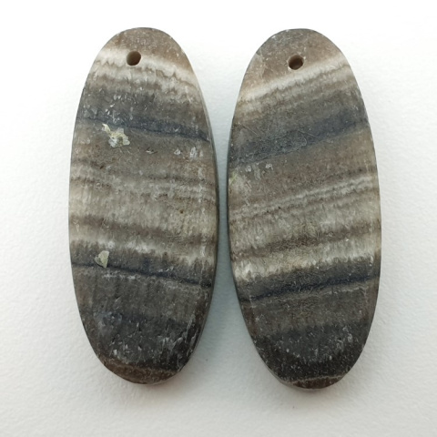 Jaspis zebra para kaboszonów z dziurką 29x12 mm nr P470 Jaspis zebra para kaboszonów z dziurką 29x12 mm nr P470