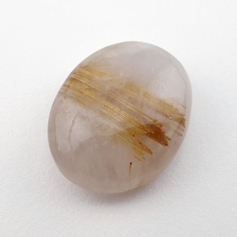 Kwarc z rutylem kaboszon 20x15 mm nr 15 Kwarc z rutylem kaboszon 20x15 mm nr 15