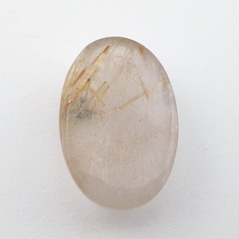 Kwarc z rutylem kaboszon 24x16 mm nr 23 Kwarc z rutylem kaboszon 24x16 mm nr 23