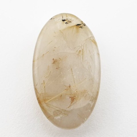 Kwarc z rutylem kaboszon 28x16 mm nr 13 Kwarc z rutylem kaboszon 28x16 mm nr 13