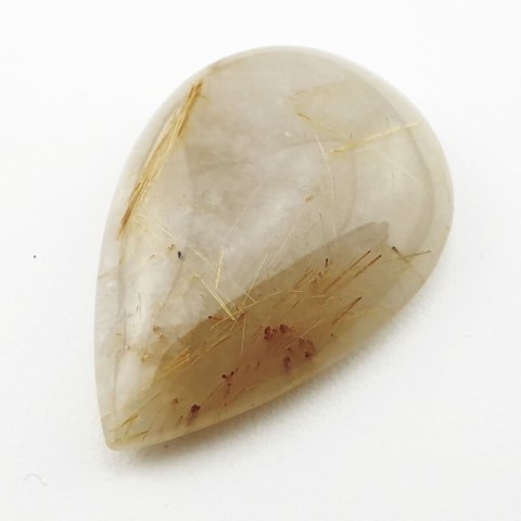 Kwarc z rutylem kaboszon 33x22 mm nr 1 Kwarc z rutylem kaboszon 33x22 mm nr 1