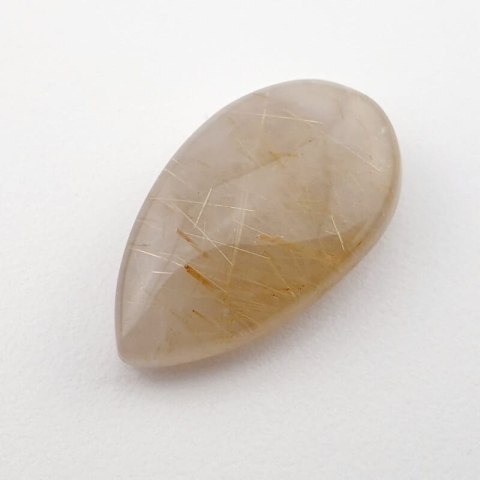 Kwarc z rutylem kaboszon 34x14 mm nr 17 Kwarc z rutylem kaboszon 34x14 mm nr 17