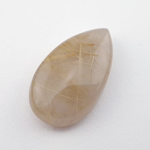 Kwarc z rutylem kaboszon 34x14 mm nr 17 Kwarc z rutylem kaboszon 34x14 mm nr 17