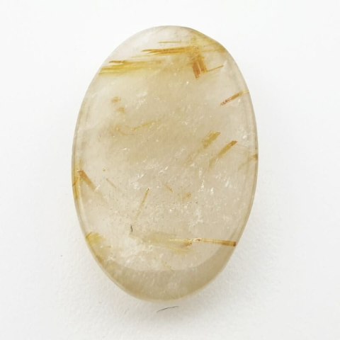 Kwarc z rutylem kaboszon 35x21 mm nr 3 Kwarc z rutylem kaboszon 35x21 mm nr 3