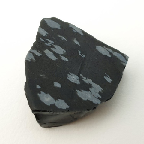 Obsydian śnieżny cięty surowy 20x18 mm nr 99 Obsydian śnieżny cięty surowy 20x18 mm nr 99