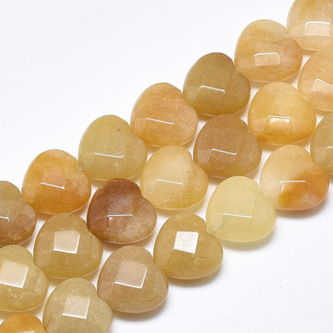 Jadeit topaz serce fasetowane z dziurką 15x15 mm 1 szt. Jadeit topaz serce fasetowane z dziurką 15x15 mm 1 szt.