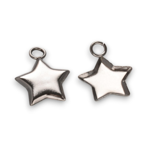 Baza zawieszka gwiazda 11x11 mm 1 szt. Baza zawieszka gwiazda 11x11 mm 1 szt.