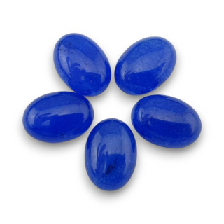 Jadeit royal blue kaboszon 18x13 mm 1 szt