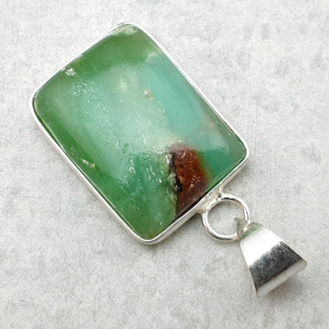 Chryzopraz zawieszka 24x18 mm nr 76 Chryzopraz zawieszka 24x18 mm nr 76