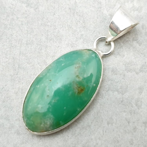 Chryzopraz zawieszka 27x15 mm nr 138 Chryzopraz zawieszka 27x15 mm nr 138