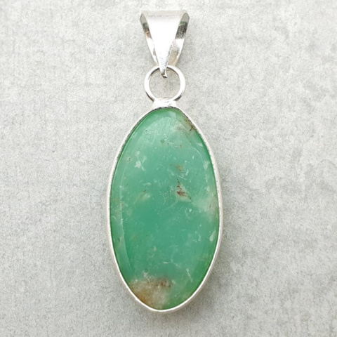 Chryzopraz zawieszka 27x15 mm nr 138 Chryzopraz zawieszka 27x15 mm nr 138