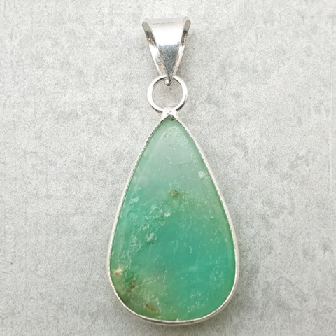 Chryzopraz zawieszka 28x17 mm nr 133 Chryzopraz zawieszka 28x17 mm nr 133