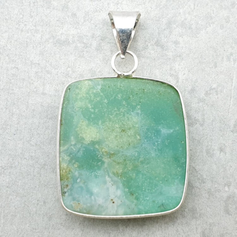 Chryzopraz zawieszka 29x26 mm nr 81 Chryzopraz zawieszka 29x26 mm nr 81