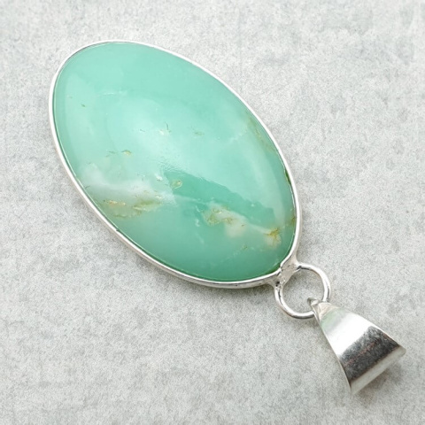 Chryzopraz zawieszka 30x18 mm nr 85 Chryzopraz zawieszka 30x18 mm nr 85