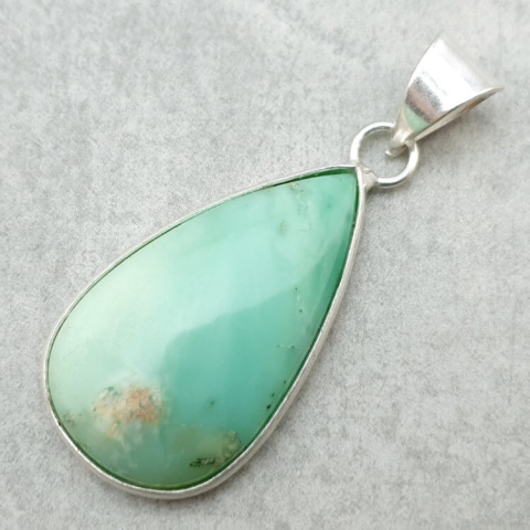 Chryzopraz zawieszka 31x18 mm nr 153 Chryzopraz zawieszka 31x18 mm nr 153