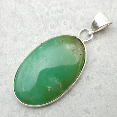 Chryzopraz zawieszka 31x20 mm nr 122 Chryzopraz zawieszka 31x20 mm nr 122